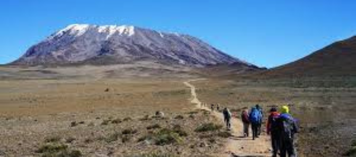 Shira Plateau panoramic view at golden hour, vast volcanic landscape