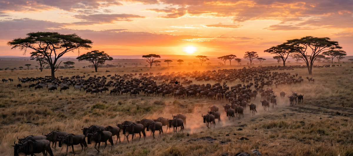 The Great Migration in Serengeti National Park