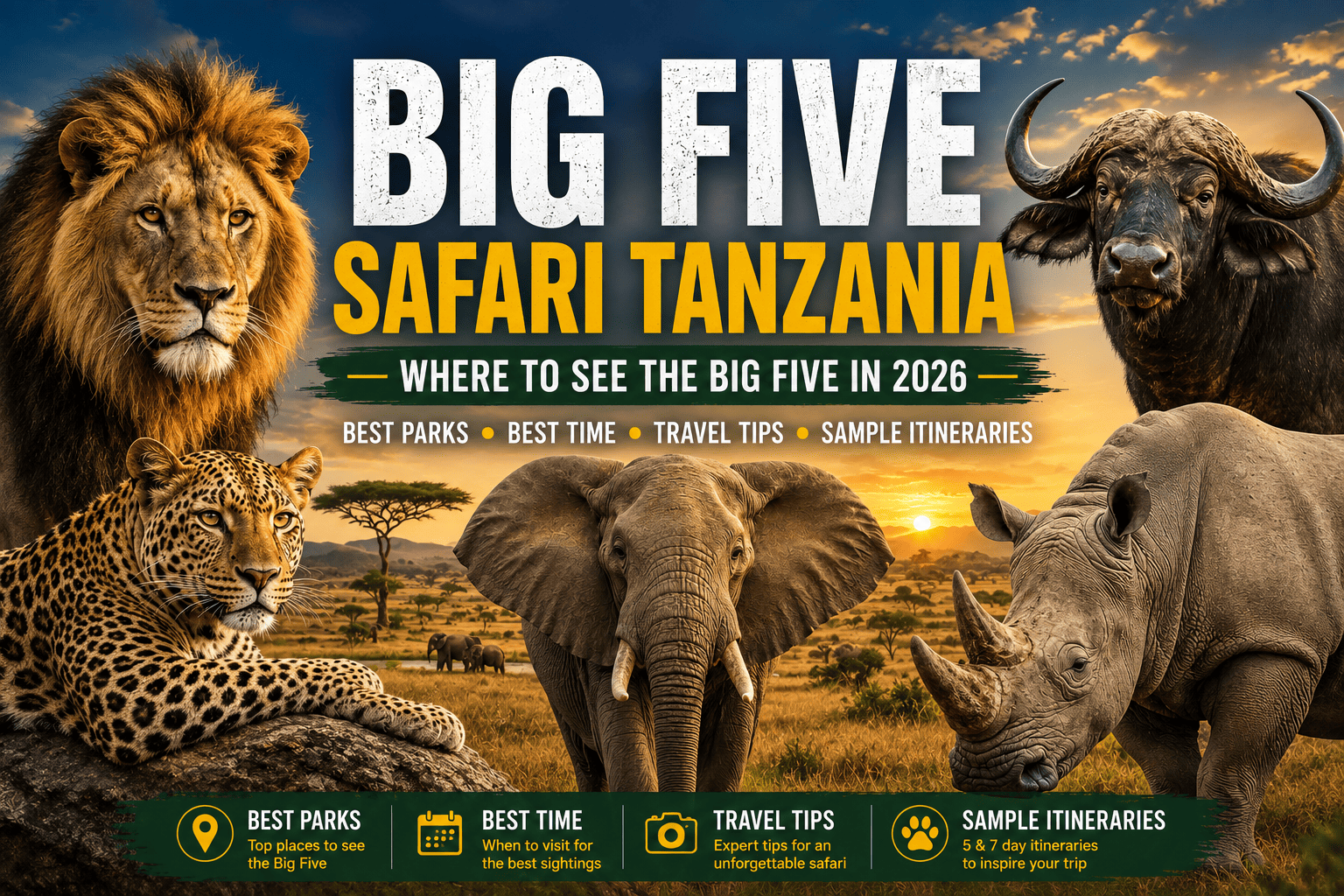 Big Five Safari Tanzania Where to See the Big Five in 2026 (Complete Guide)