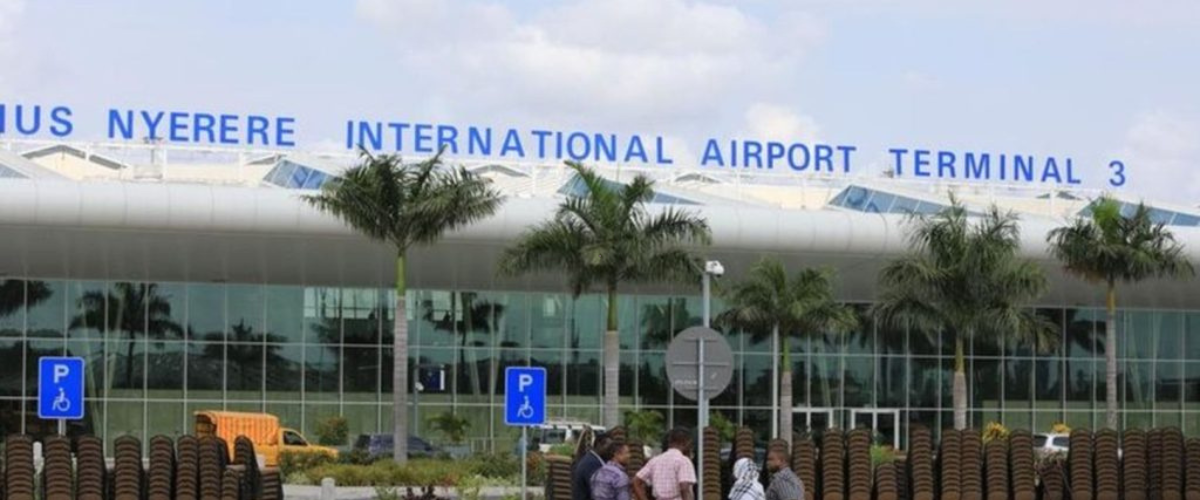 International traveler arriving in Tanzania for a safari