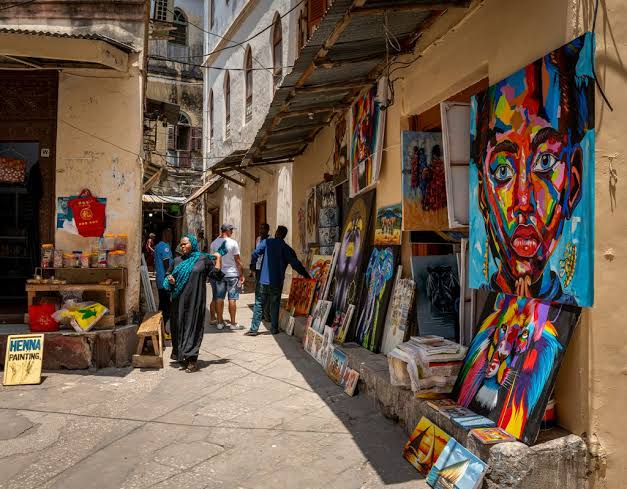 Stone Town walking tour map of must-see sites