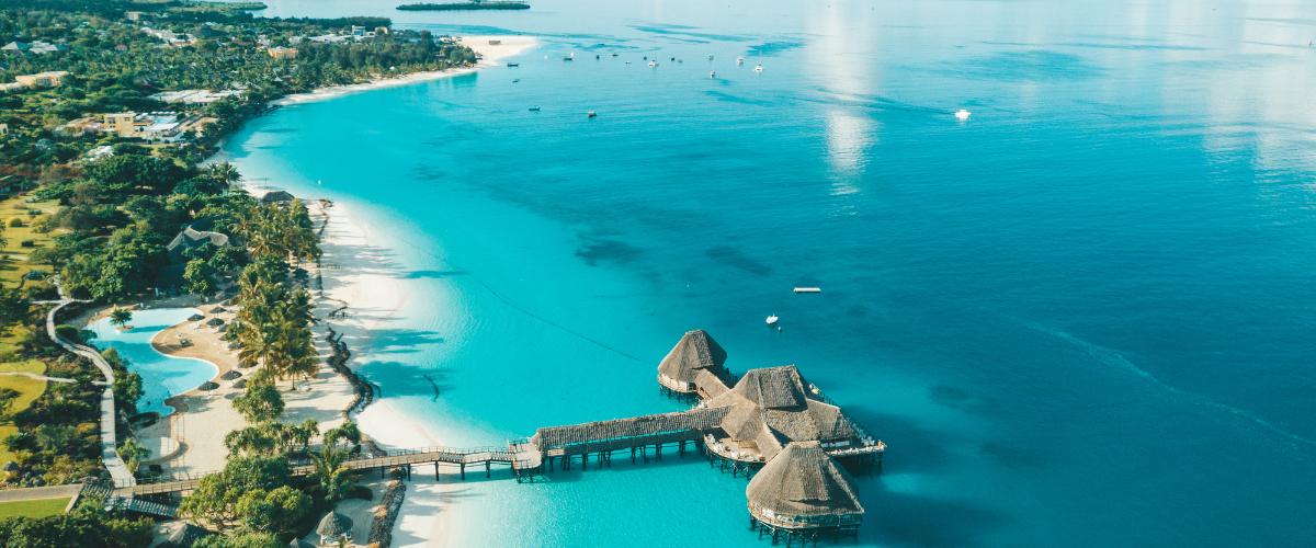 Traveler enjoying a Zanzibar holiday after a Tanzania safari